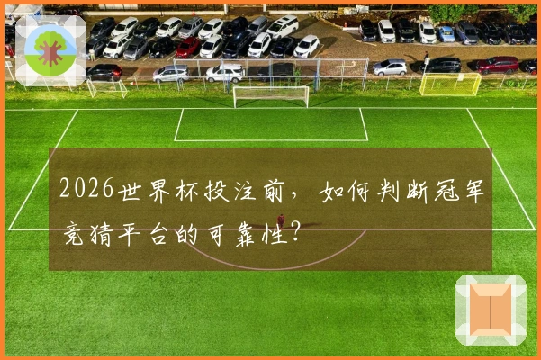 2026世界杯投注前，如何判断冠军竞猜平台的可靠性？